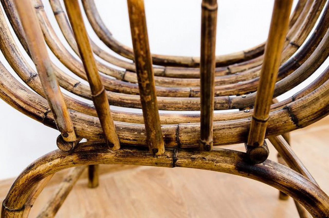 3 Poltrone Art Déco in vimini, anni '40 16