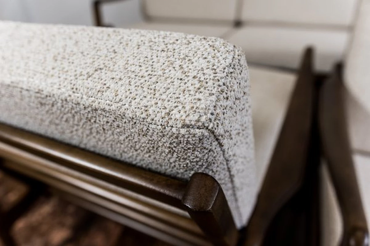 Coppia di poltrone e divano scandinave, anni '60 2