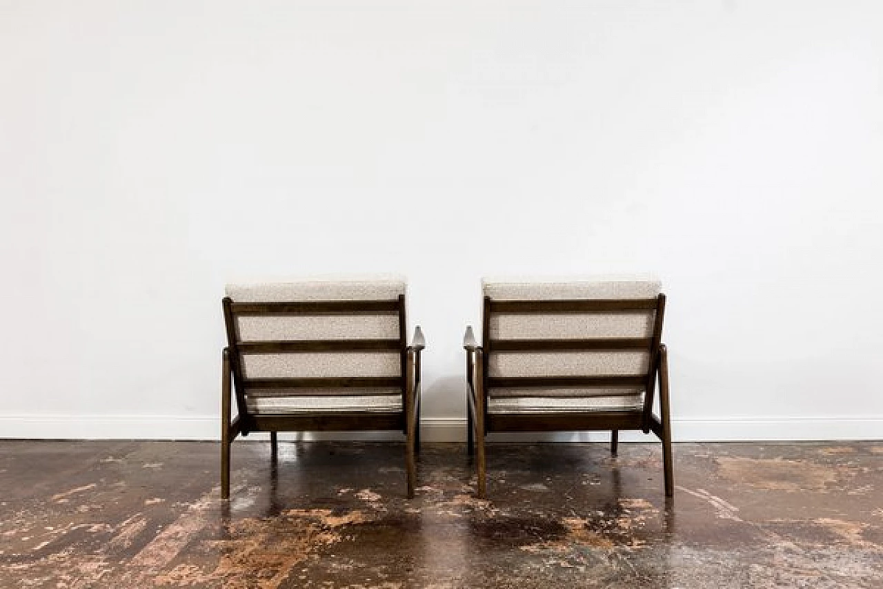 Coppia di poltrone e divano scandinave, anni '60 24