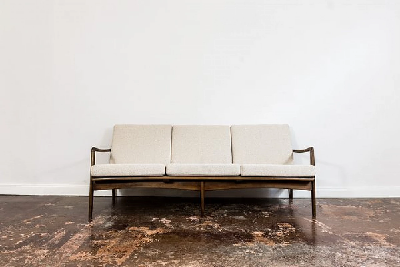 Coppia di poltrone e divano scandinave, anni '60 33