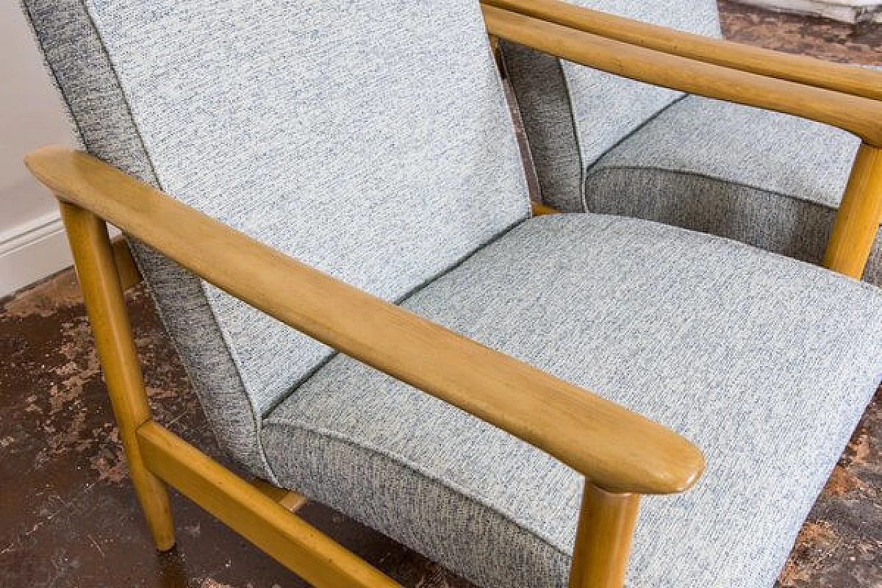 Coppia di poltrone GFM-142 di Edmund Homa, anni '60 2