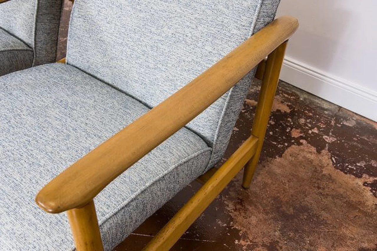 Coppia di poltrone GFM-142 di Edmund Homa, anni '60 3