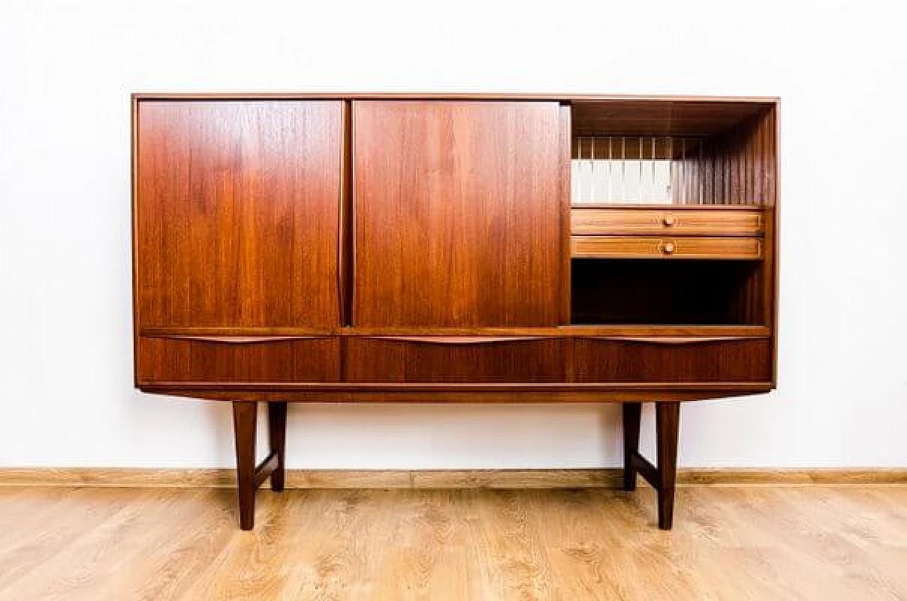 Credenza danese  in teak di EW Bach per Sejling Skabe, anni '50 9