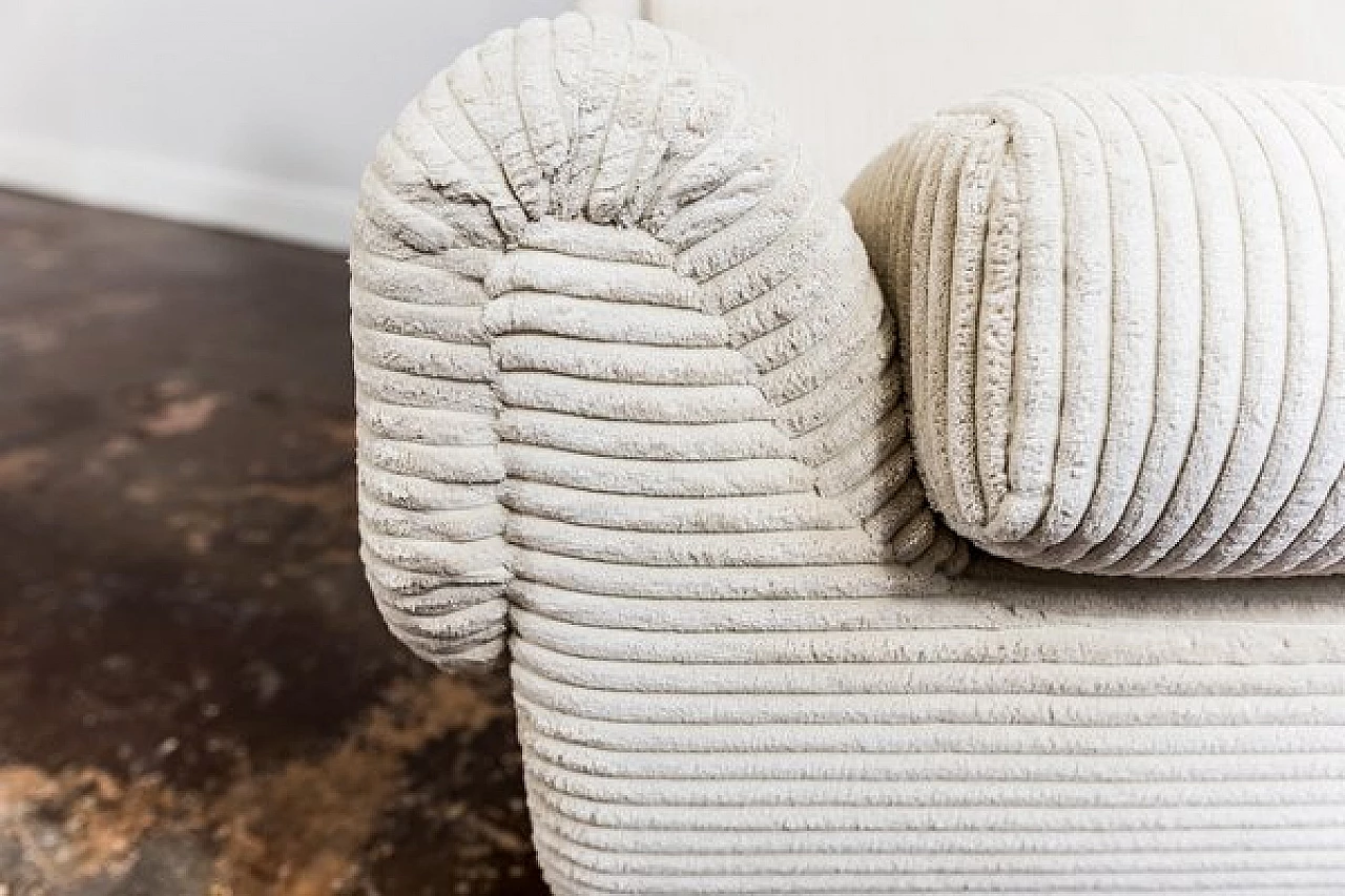 Pair of beige fabric armchairs by Jitona, 1970s 5