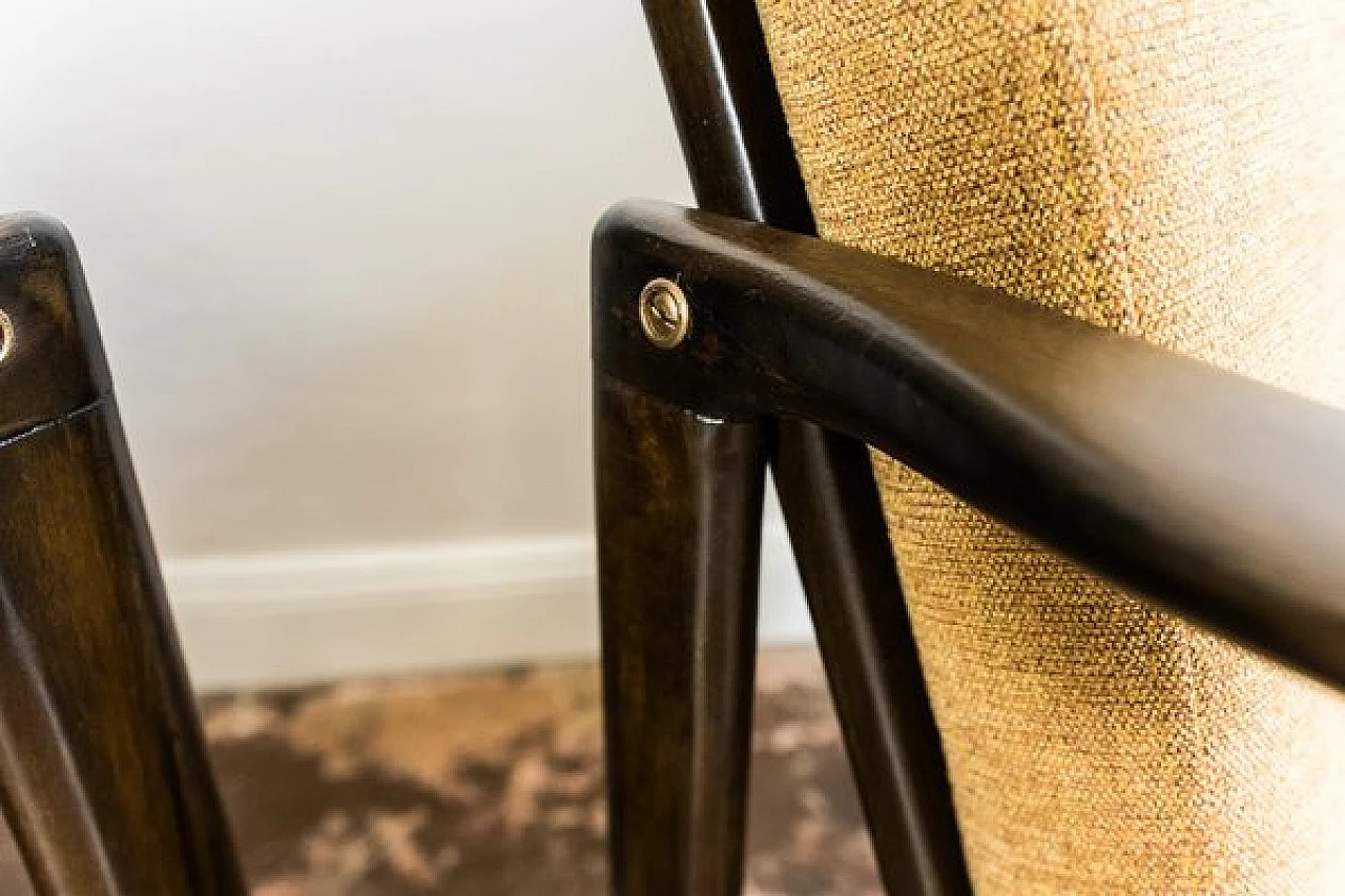 Pair of B-7522 armchairs by Zenon Bączyk for Swarzędzkie Fabryki Mebli, 1960s 8