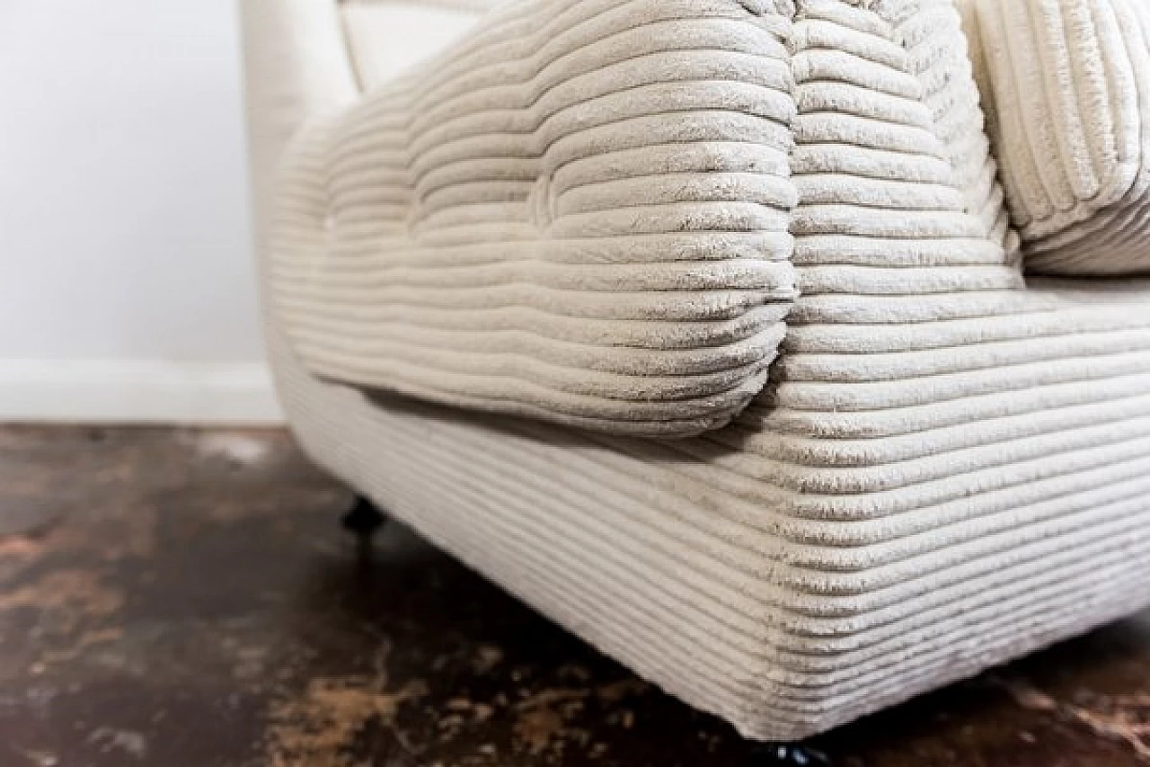 Pair of beige fabric armchairs by Jitona, 1970s 10