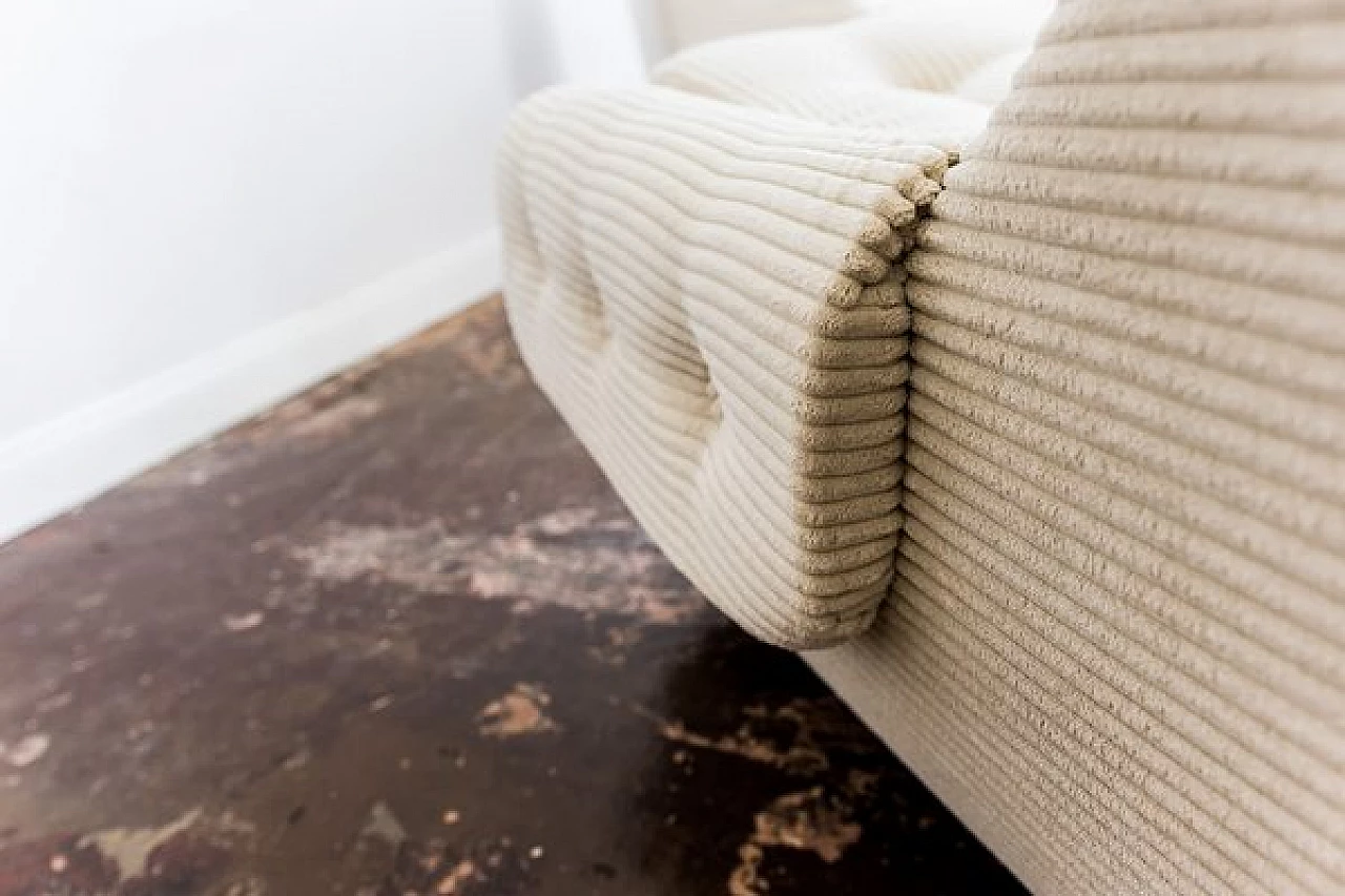 Pair of beige fabric armchairs by Jitona, 1970s 14