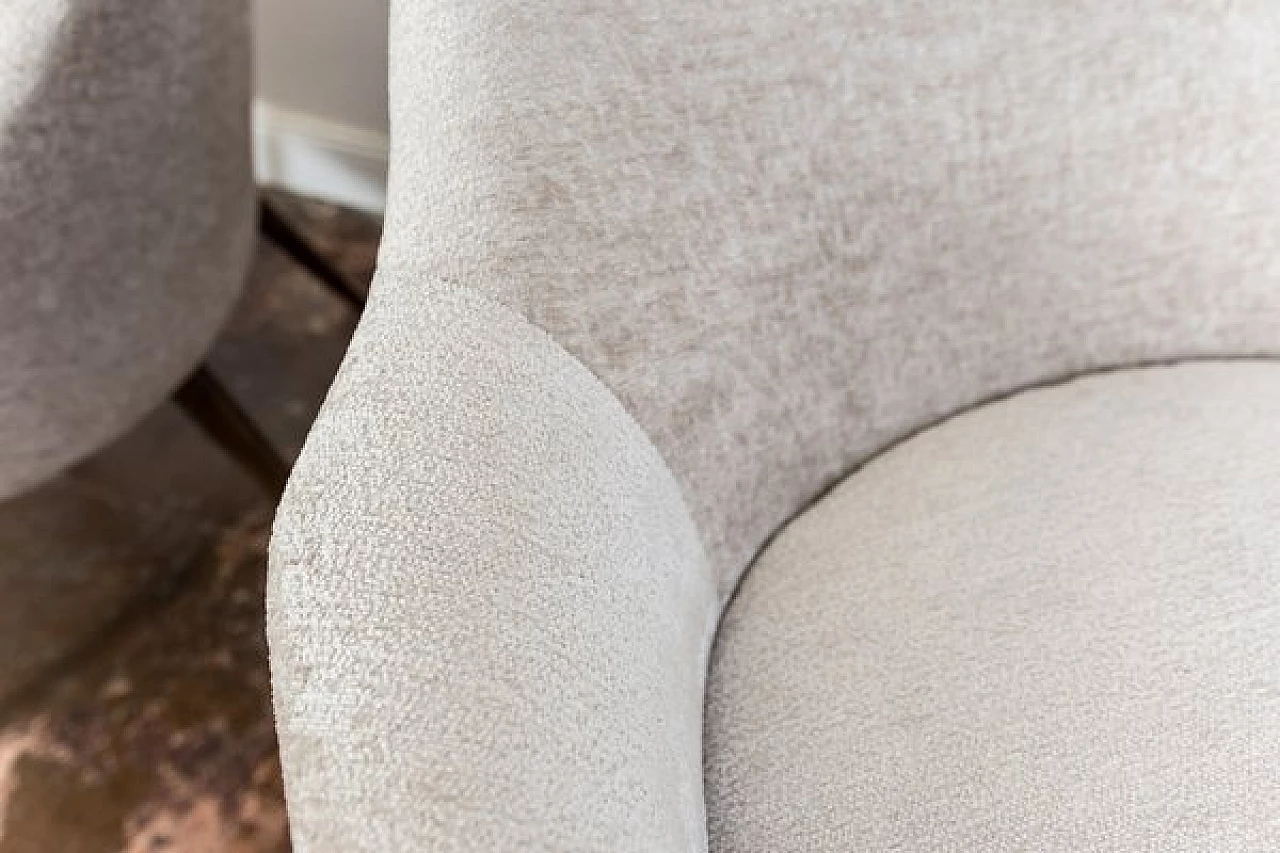 Coppia di poltrone in legno, anni '70 5