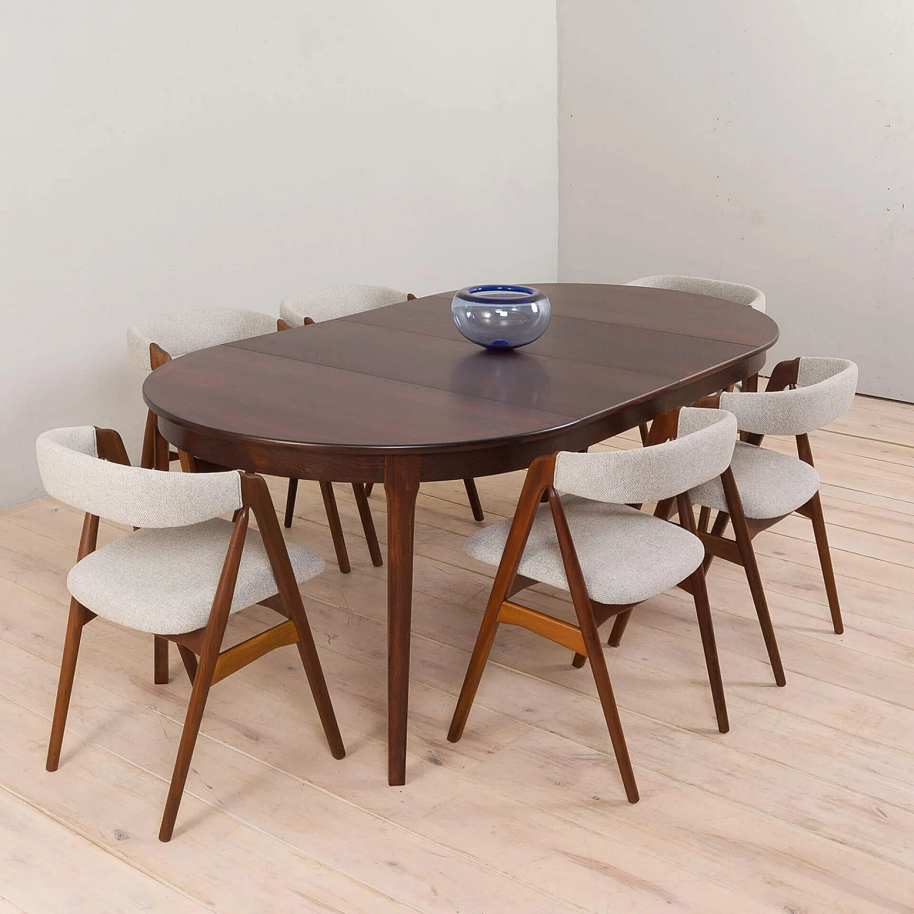 Tavolo allungabile in palissandro attribuito a Svend Åge Madsen, anni '60 2