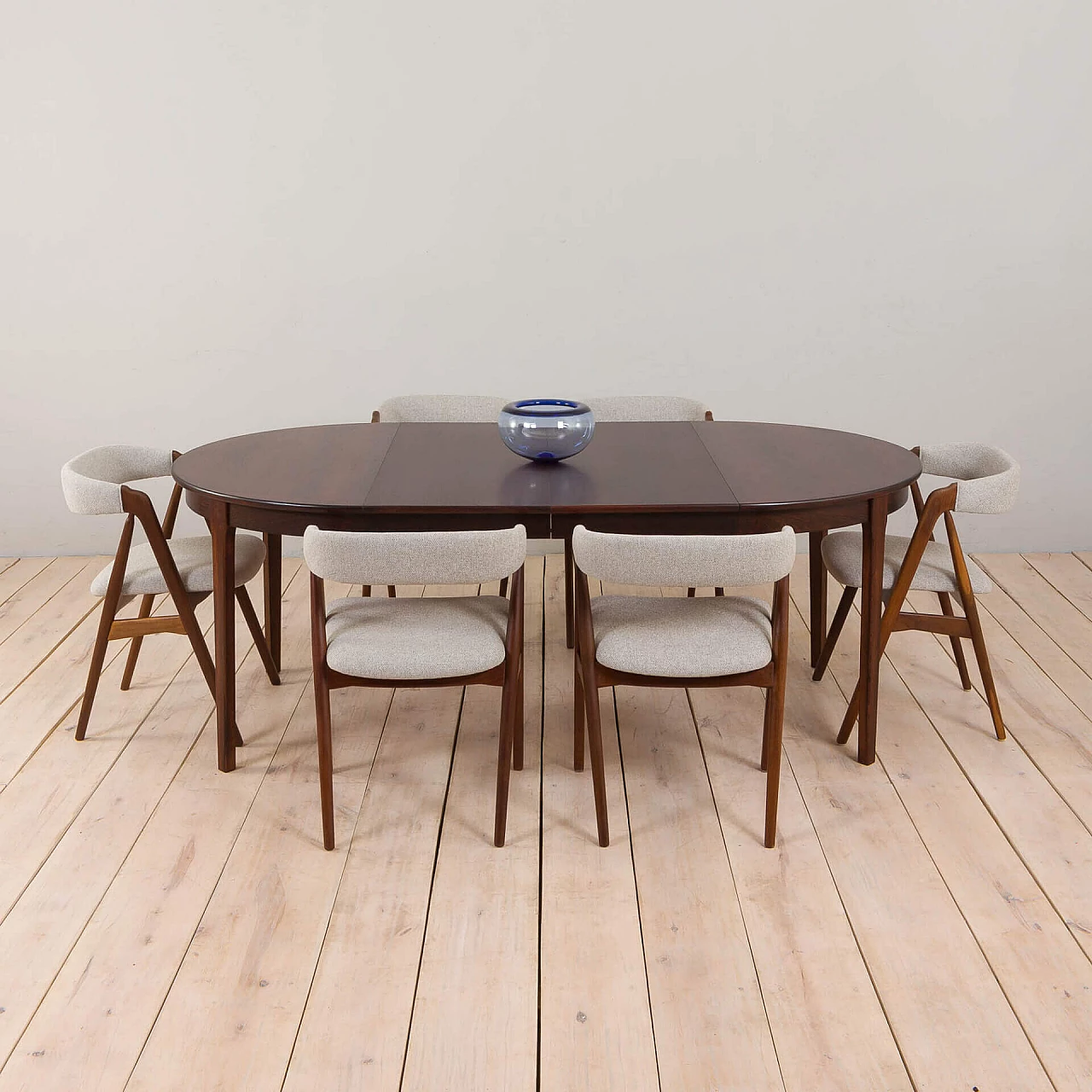 Rosewood extendable table attributed to Svend Åge Madsen, 1960s 3