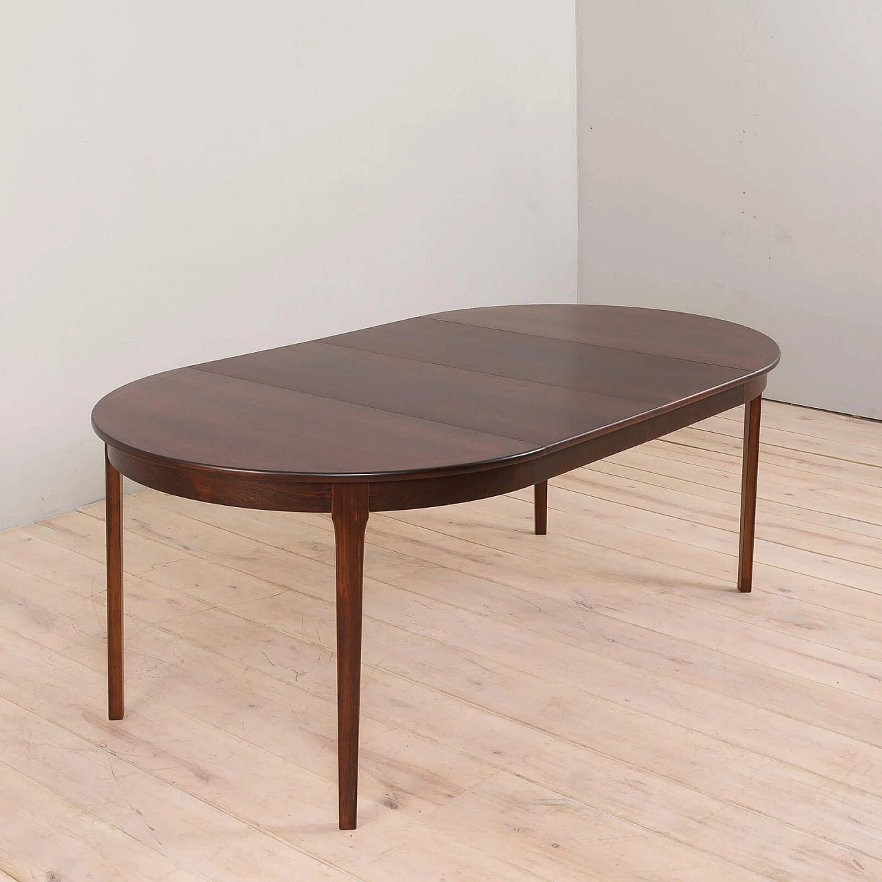 Rosewood extendable table attributed to Svend Åge Madsen, 1960s 6