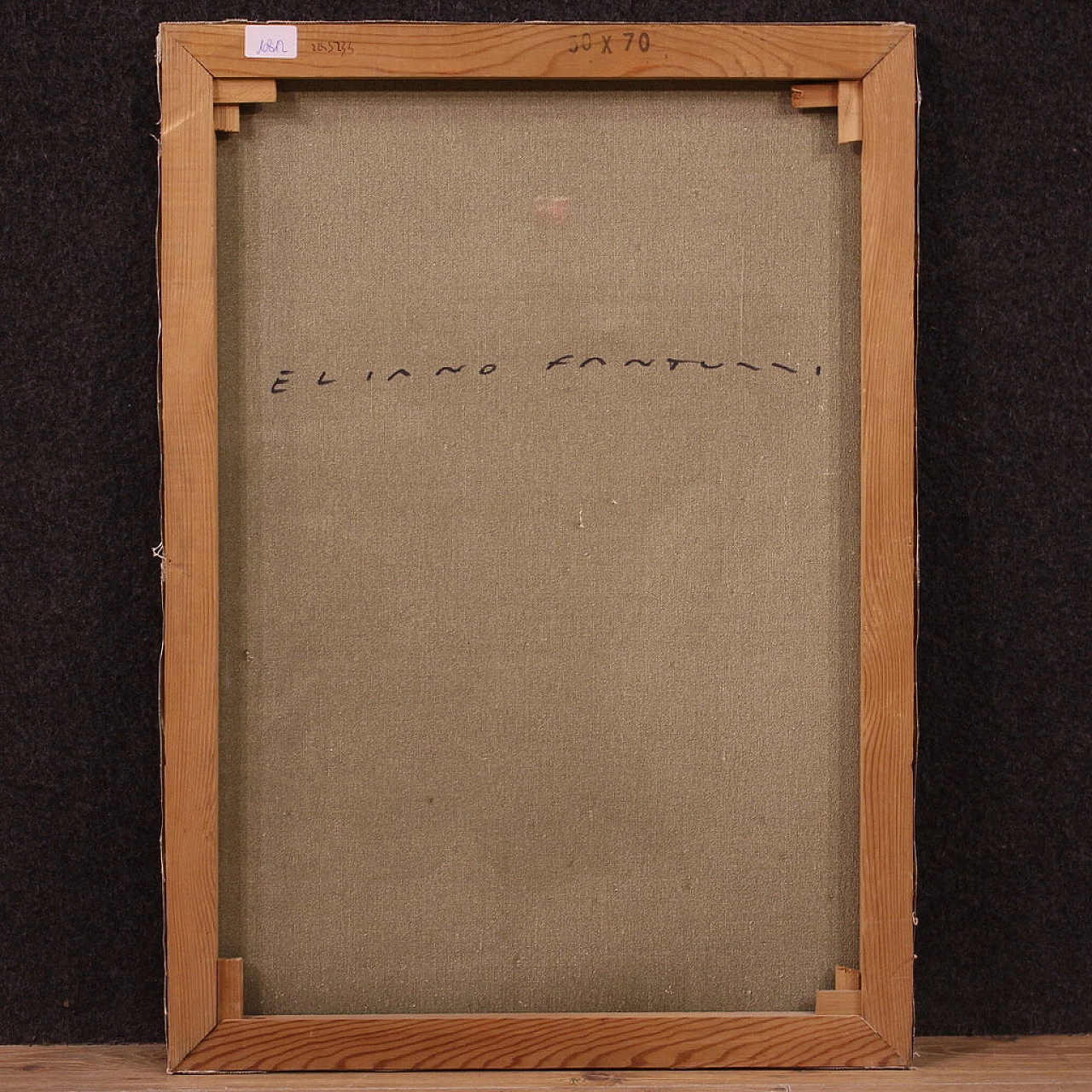 Eliano Fantuzzi, Figure nella notte, olio su tela, anni '60 6