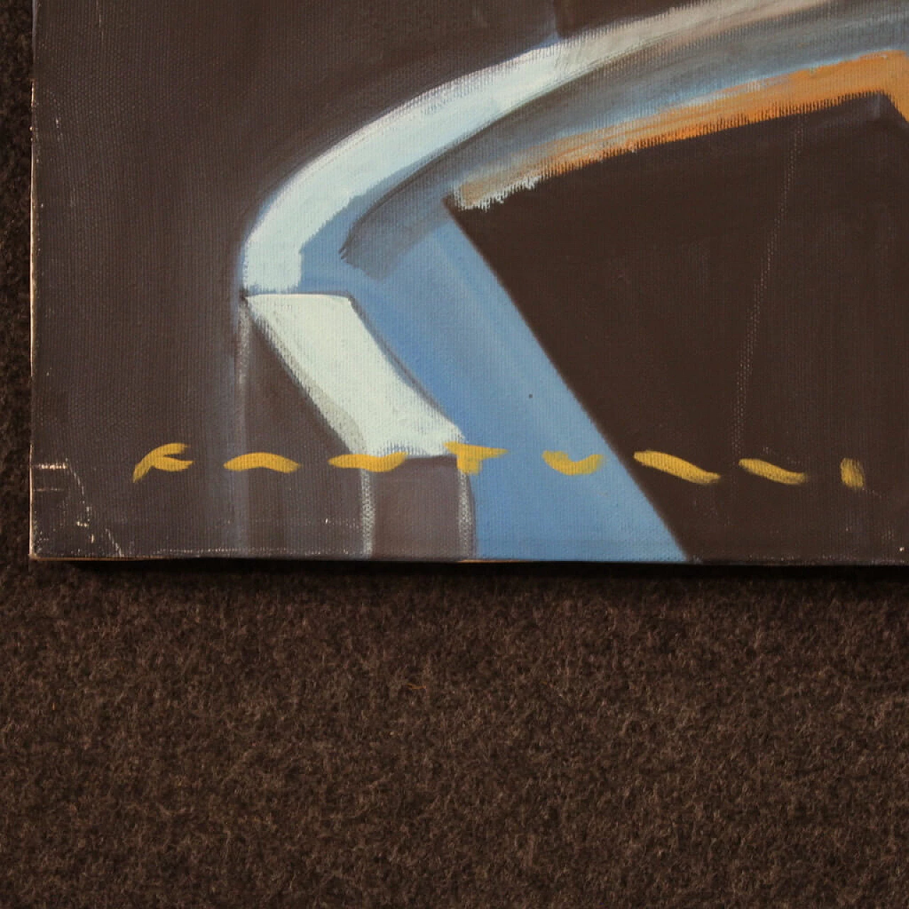 Eliano Fantuzzi, Figure nella notte, olio su tela, anni '60 7