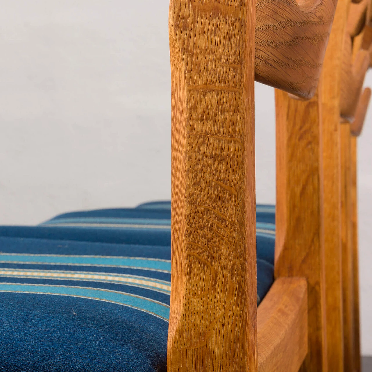 6 Sedie in rovere di Henning Kjaernulf per Nyrup Mobelfabrikk, anni '60 10