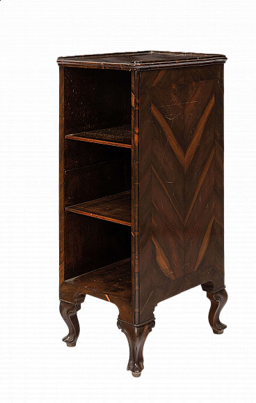 Louis XV walnut paneled document holder cabinet, first half of the 18th century