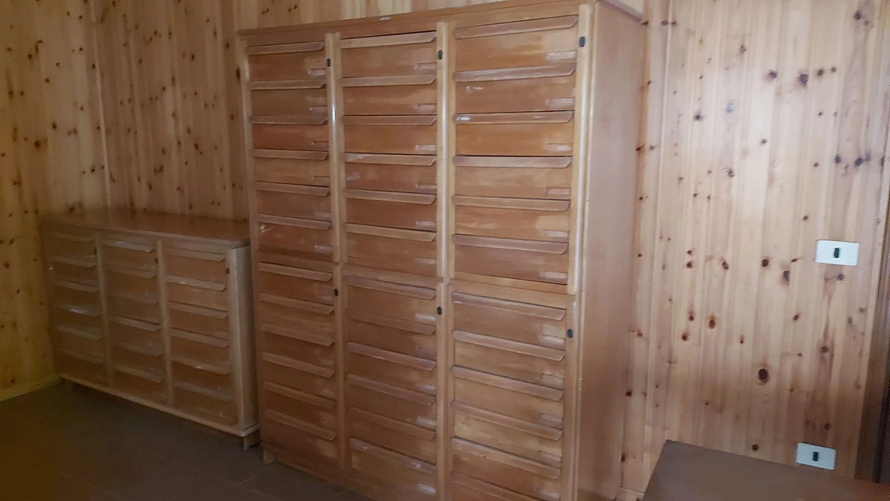 Archivio in palissandro di Anonima Castelli, anni '60 1