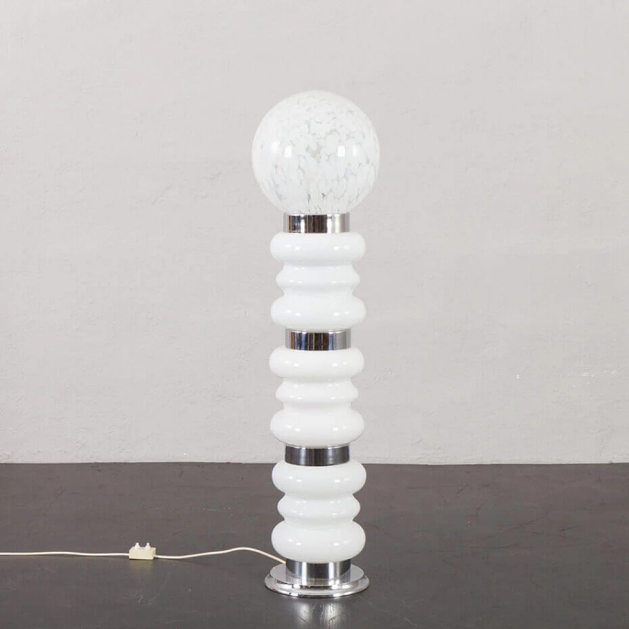 Space Age floor lamp in Murano glass by Carlo Nason for Mazzega, 1970s 1