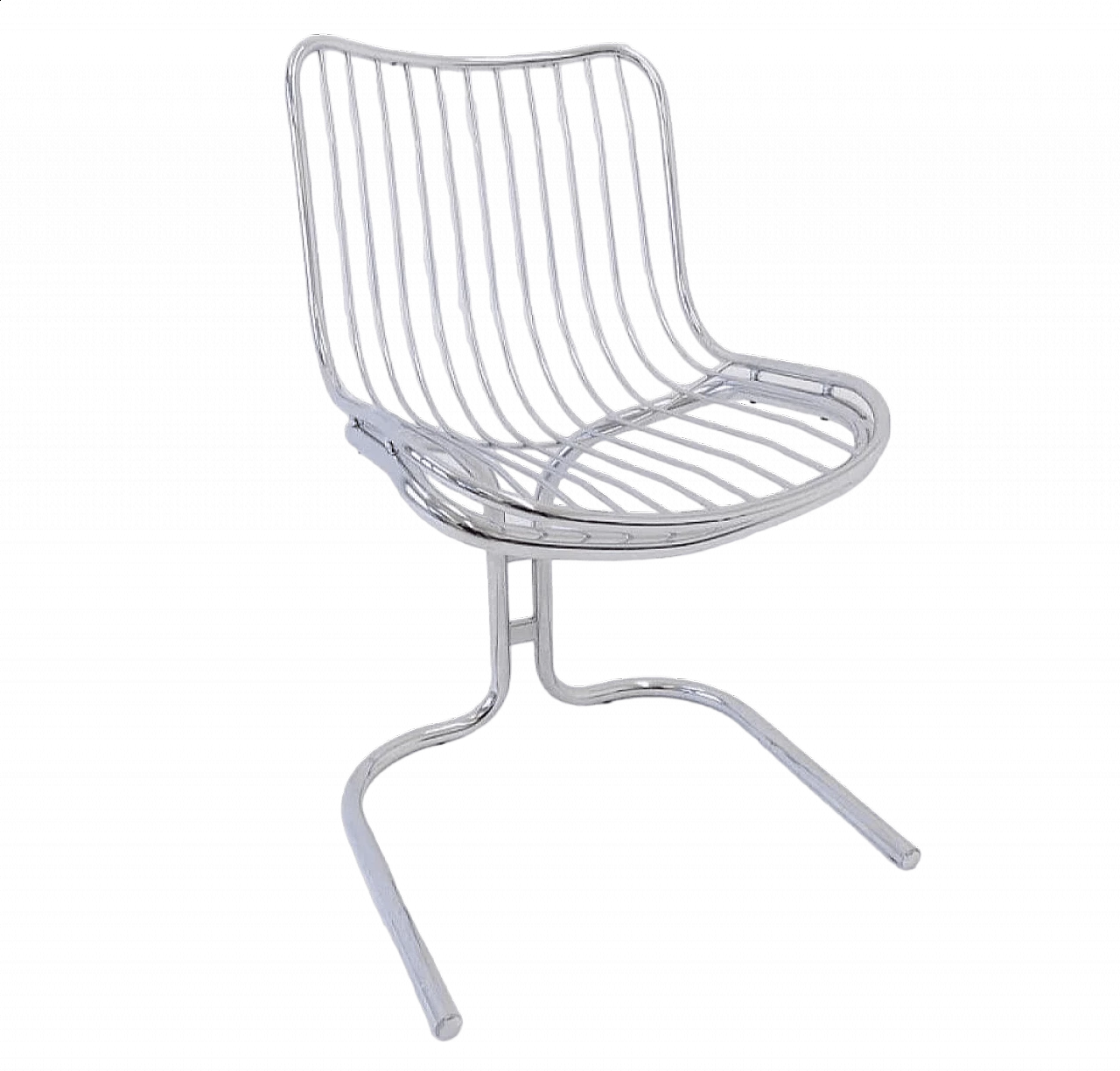 Radiofreccia chair in chrome-plated tubular steel by Gastone Rinaldi for Rima, 1970s 18
