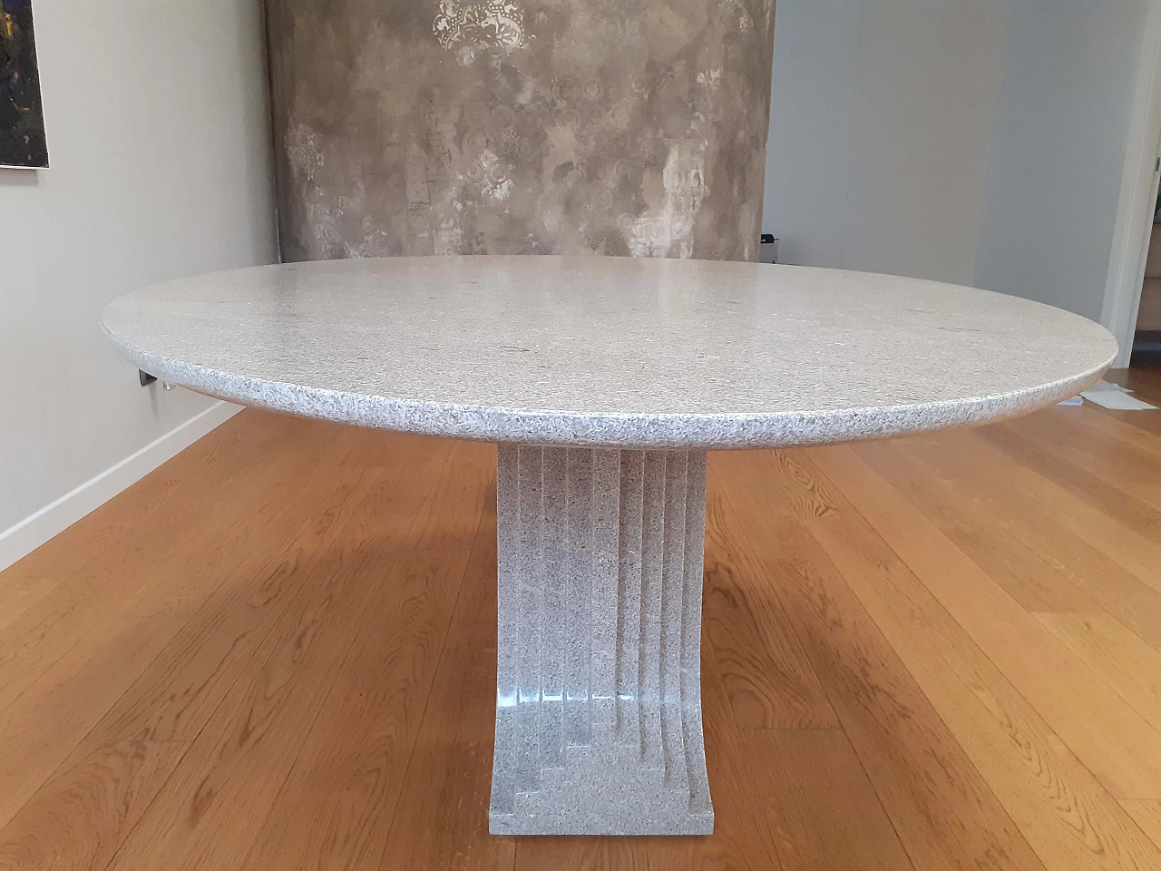 Samo oval granite table by Carlo Scarpa for Simon Gavina, 1970s 3