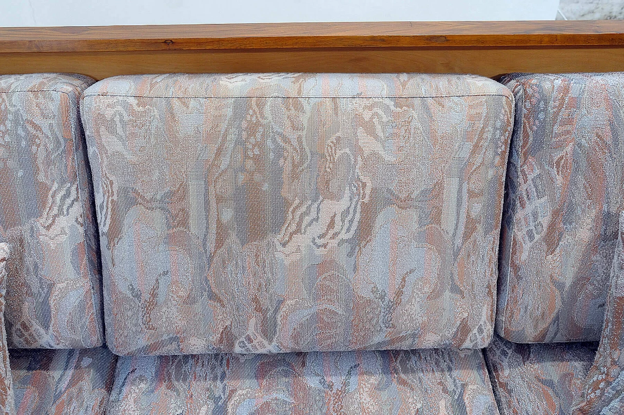 Czechoslovakian walnut veneered wood folding sofa bed, 1950s 28