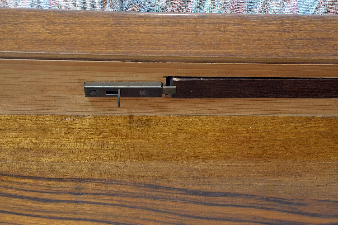 Czechoslovakian walnut veneered wood folding sofa bed, 1950s 29