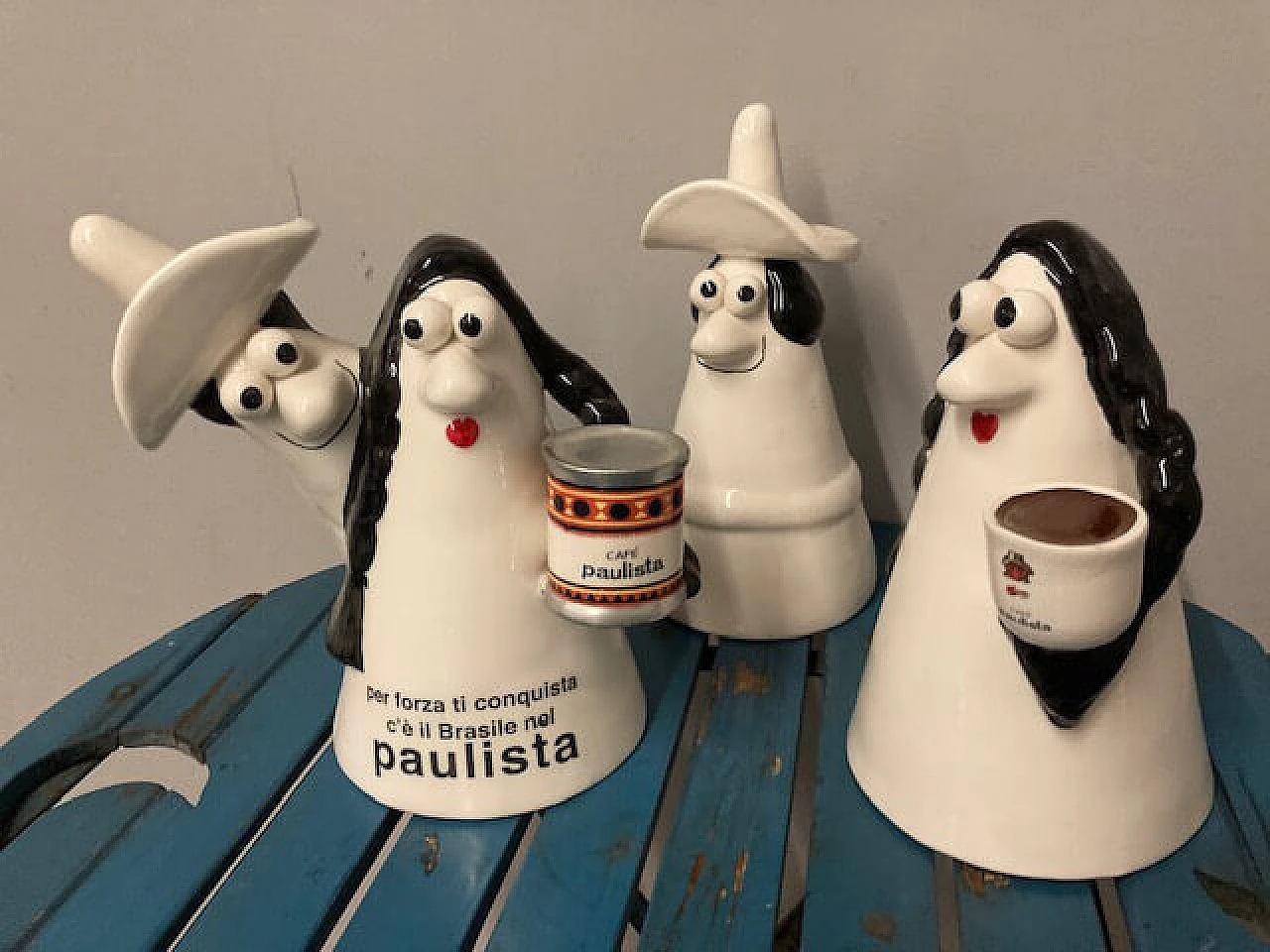 Carmensita and Caballero in ceramic by La Fenice, 1960s 1