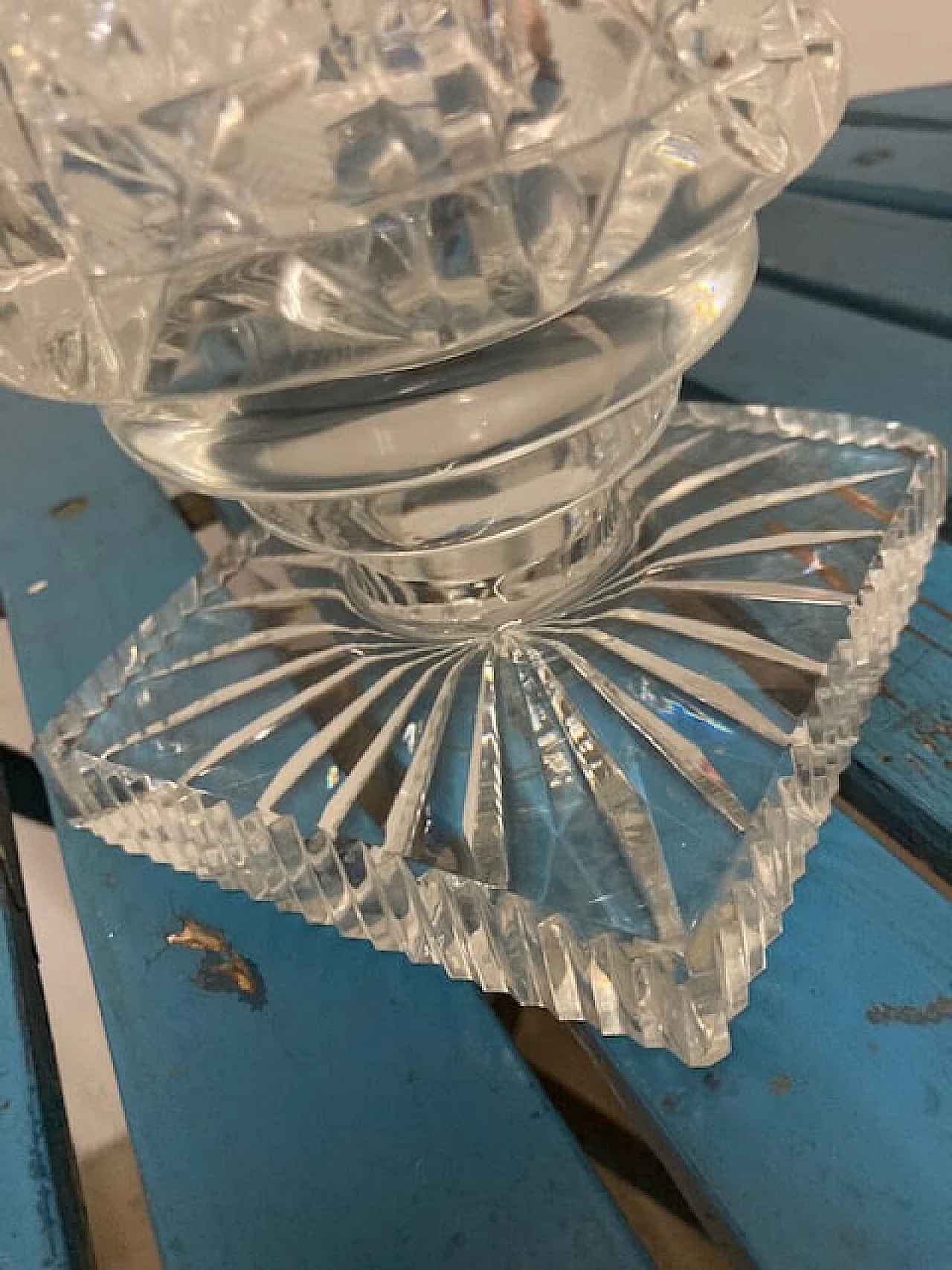 Vaso in cristallo di Boemia, anni '50 4