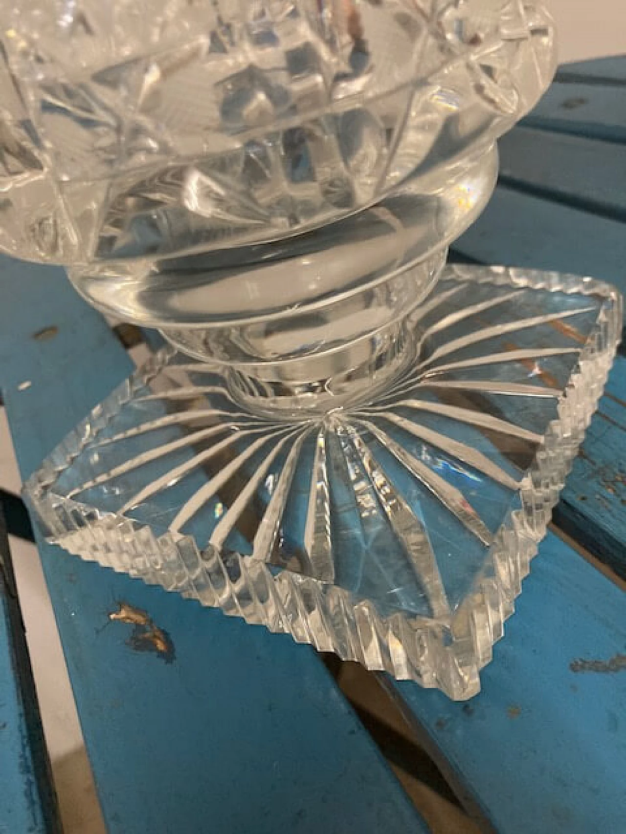 Bohemia crystal vase, 1950s 4