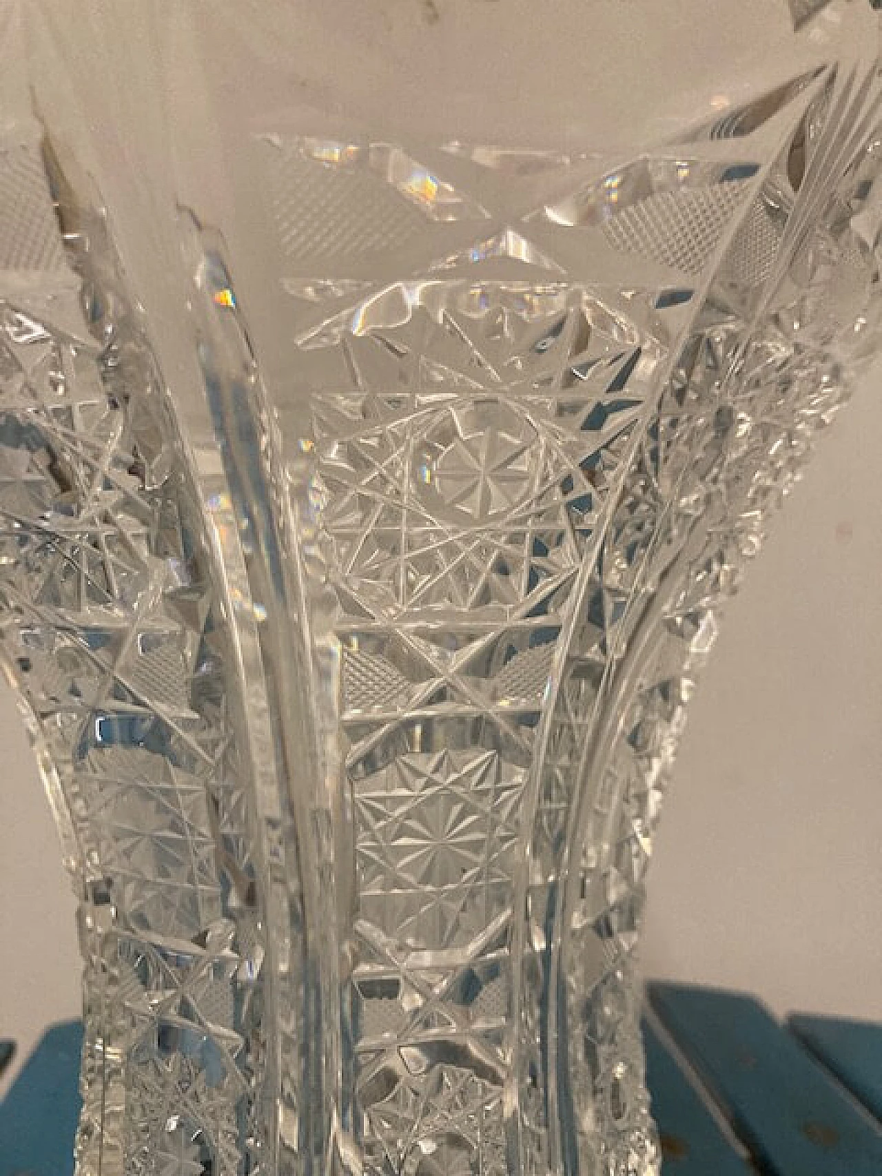Bohemia crystal vase, 1950s 5