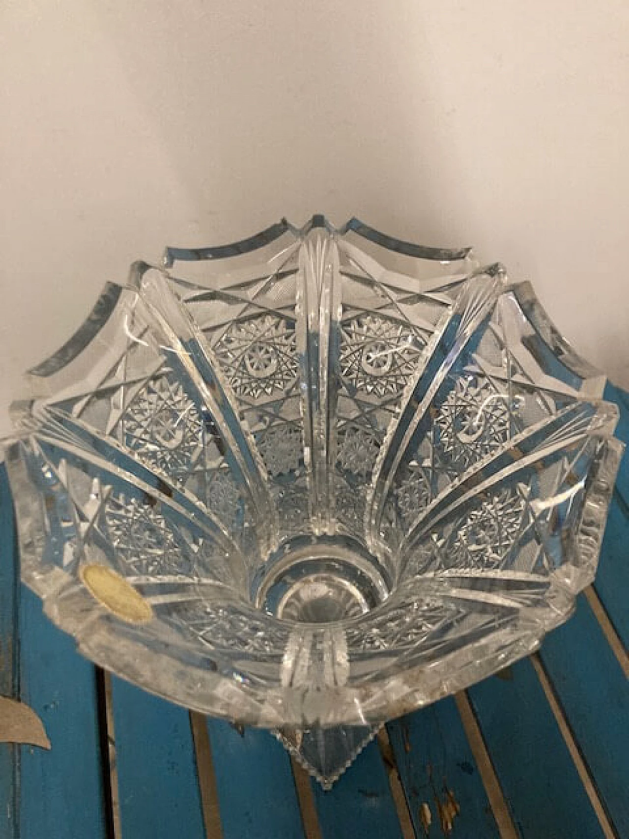 Vaso in cristallo di Boemia, anni '50 6