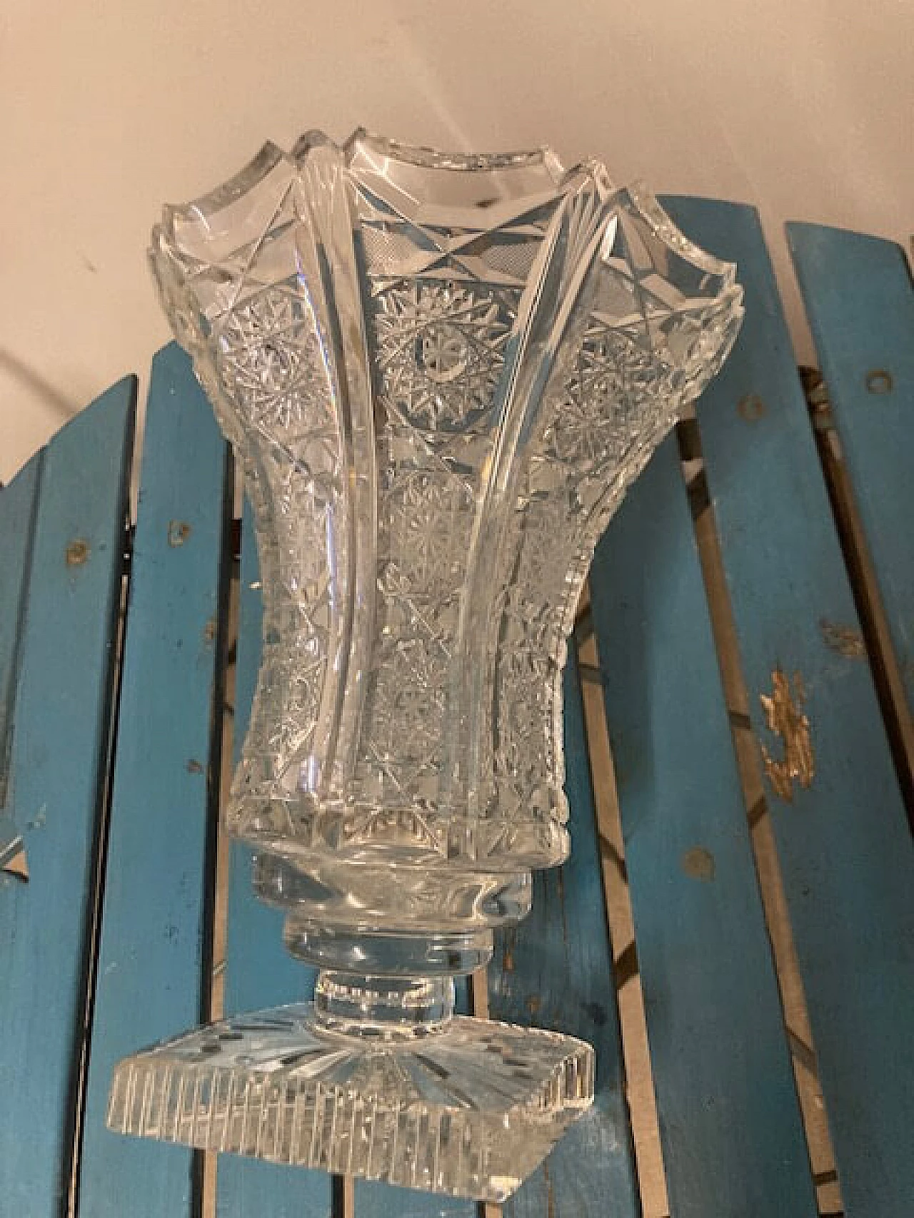 Bohemia crystal vase, 1950s 8