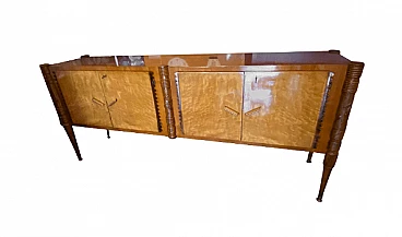 Credenza in legno intagliato di Pier Luigi Colli, anni '50