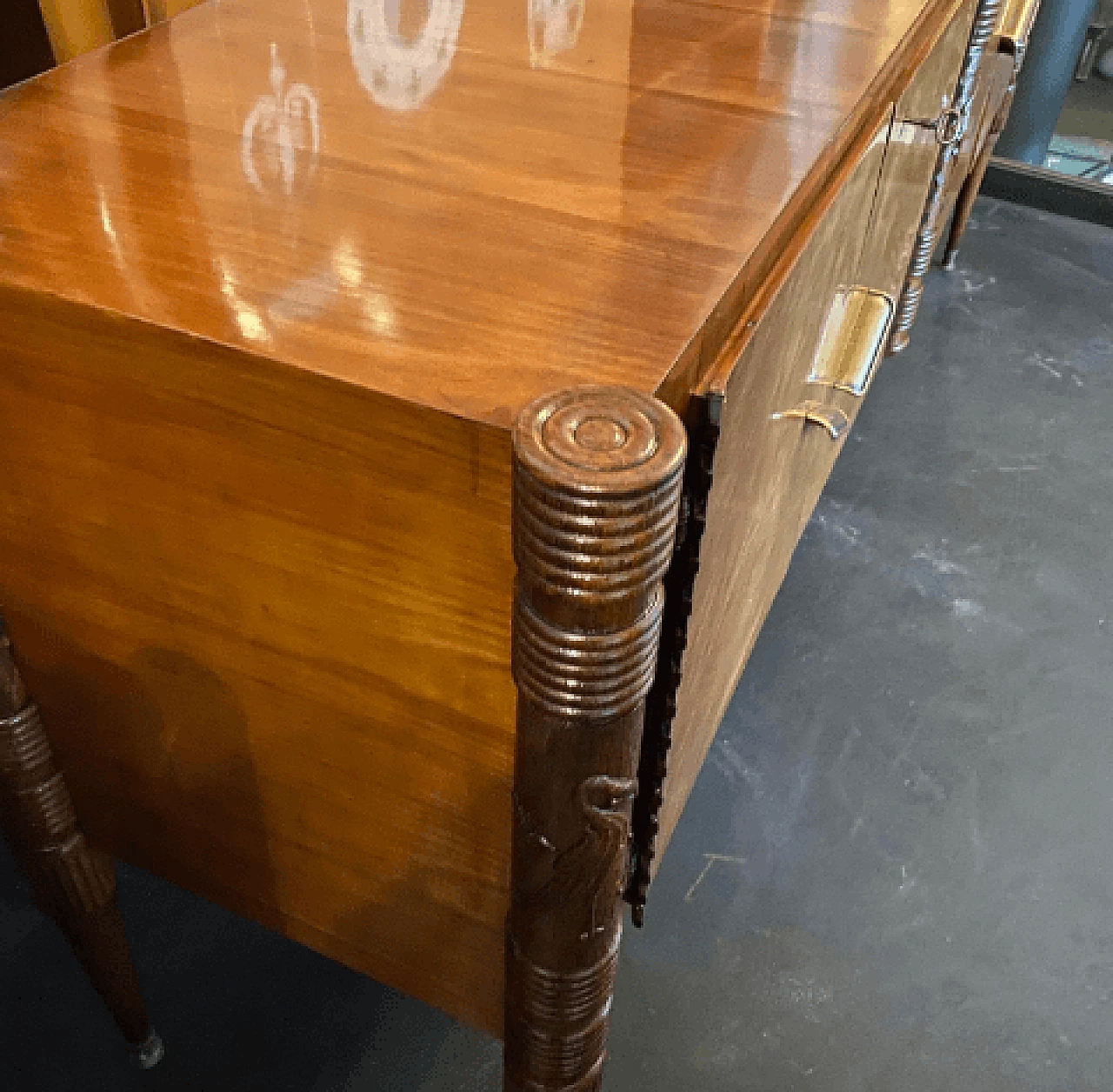 Carved wood sideboard by Pier Luigi Colli, 1950s 12