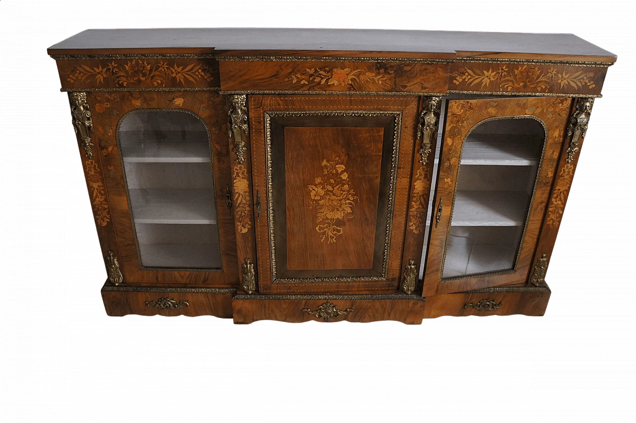 French Boulle-style inlaid and paneled wood sideboard, mid-19th century 27