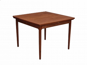Danish teak wood extendable table, 1960s