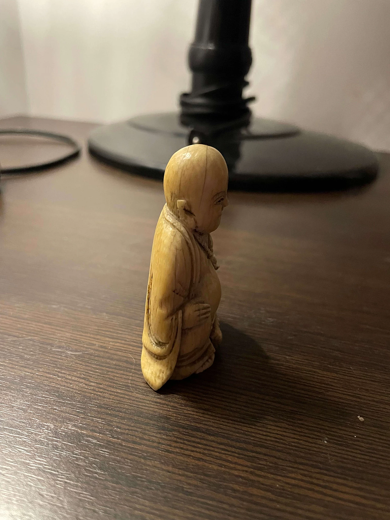 Statuina di Buddha in avorio, '800 3