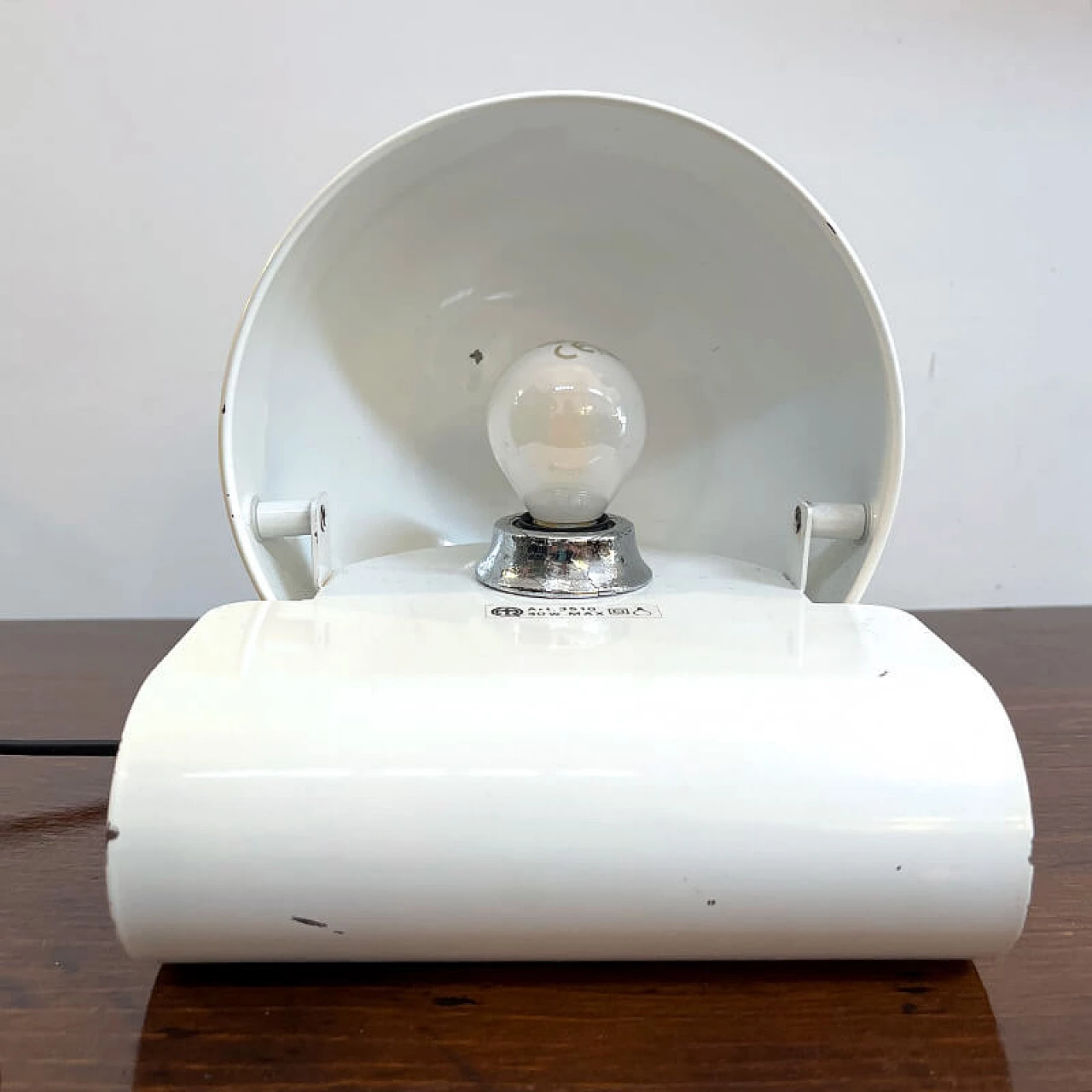 Lampada da tavolo Bugia in metallo curvato di Giuseppe Cormio per iGuzzini, anni ’70 7