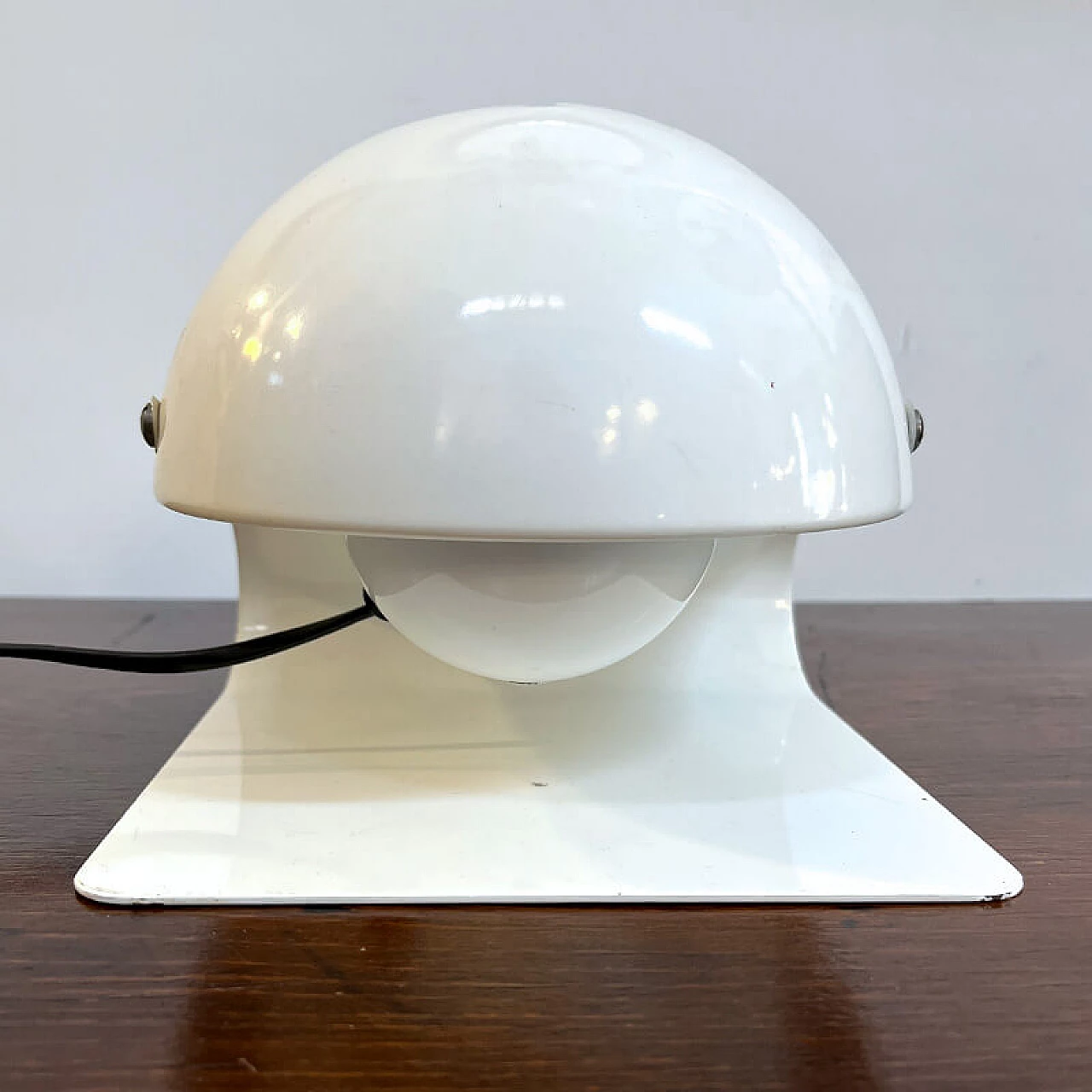 Lampada da tavolo Bugia in metallo curvato di Giuseppe Cormio per iGuzzini, anni ’70 15