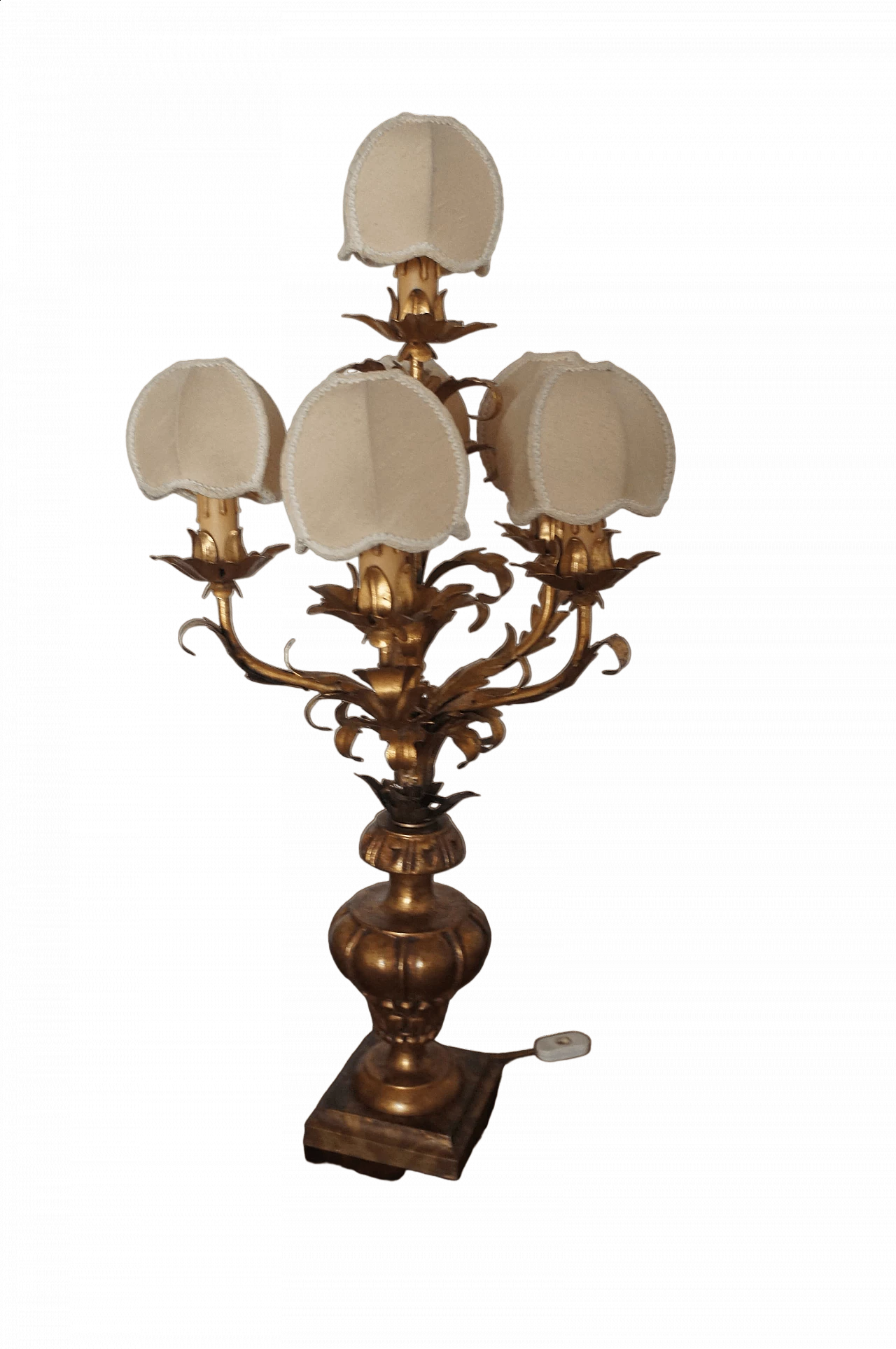 Table lamp decorated with gold leaf, 1920s 10