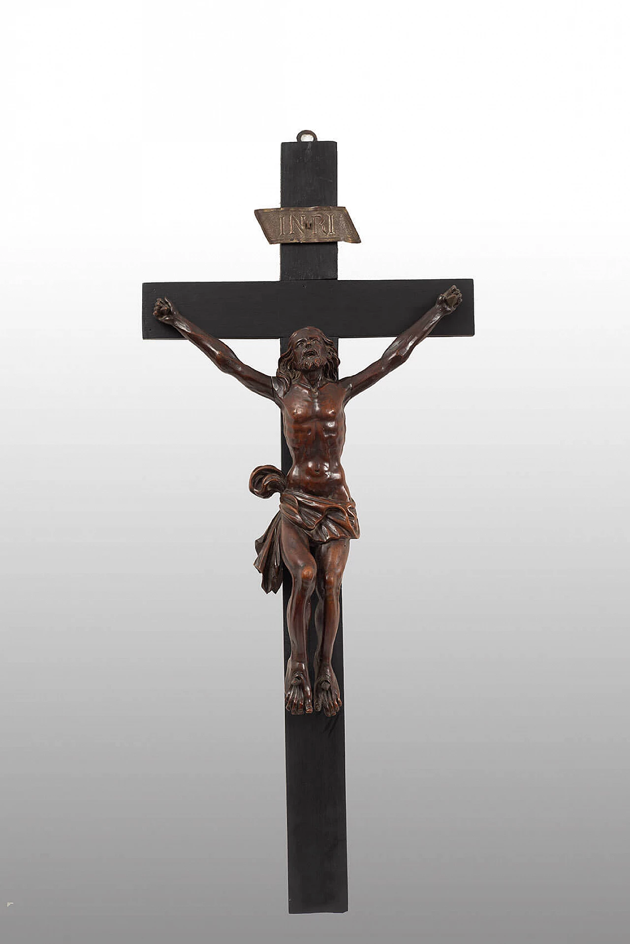 Neapolitan carved lime wood crucifix, first half of the 18th century 1
