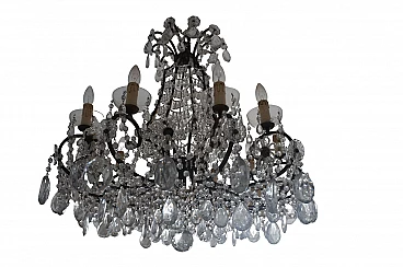 Crystal chandelier, late 19th century