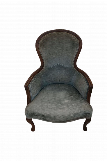 Louis Philippe style mahogany armchair, late 19th century