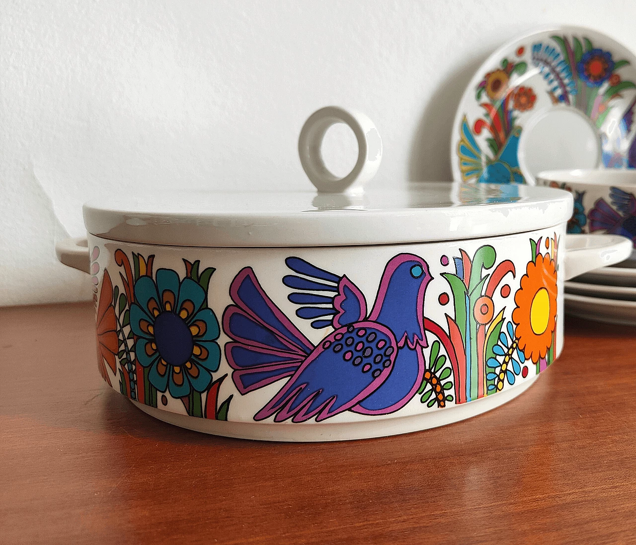 Acapulco tureen in moulded ceramic by Villeroy & Boch, 1970s 6