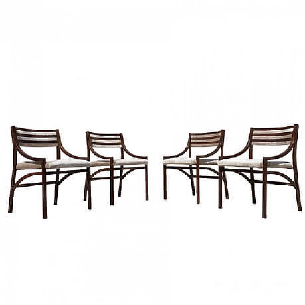 4 Chairs 110 by Ico Parisi for Cassina, 1960s 8