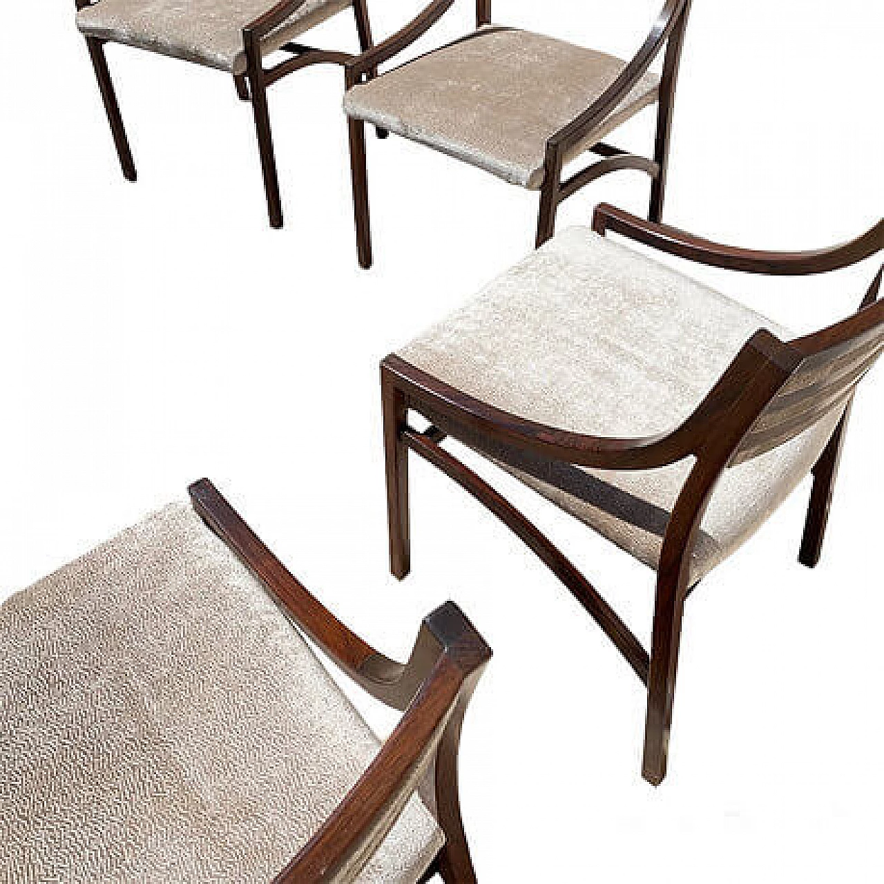 4 Chairs 110 by Ico Parisi for Cassina, 1960s 10