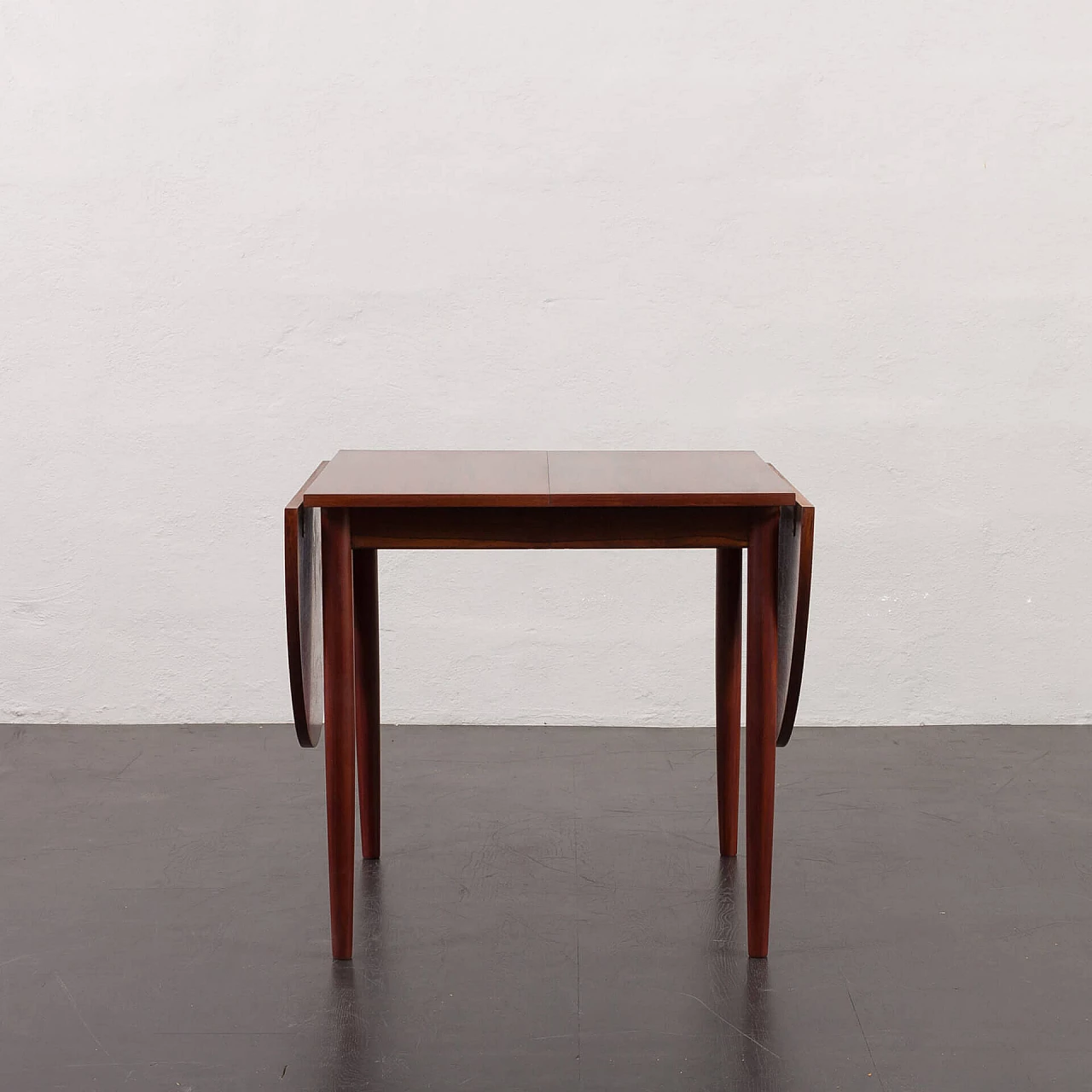 Rosewood dining table with drop-leaf in the style of Arne Vodder, 1960s 2