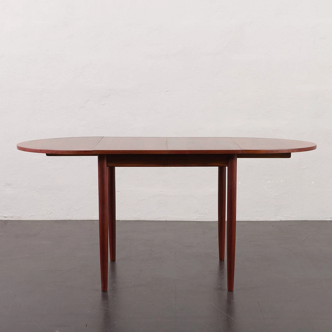 Rosewood dining table with drop-leaf in the style of Arne Vodder, 1960s 3