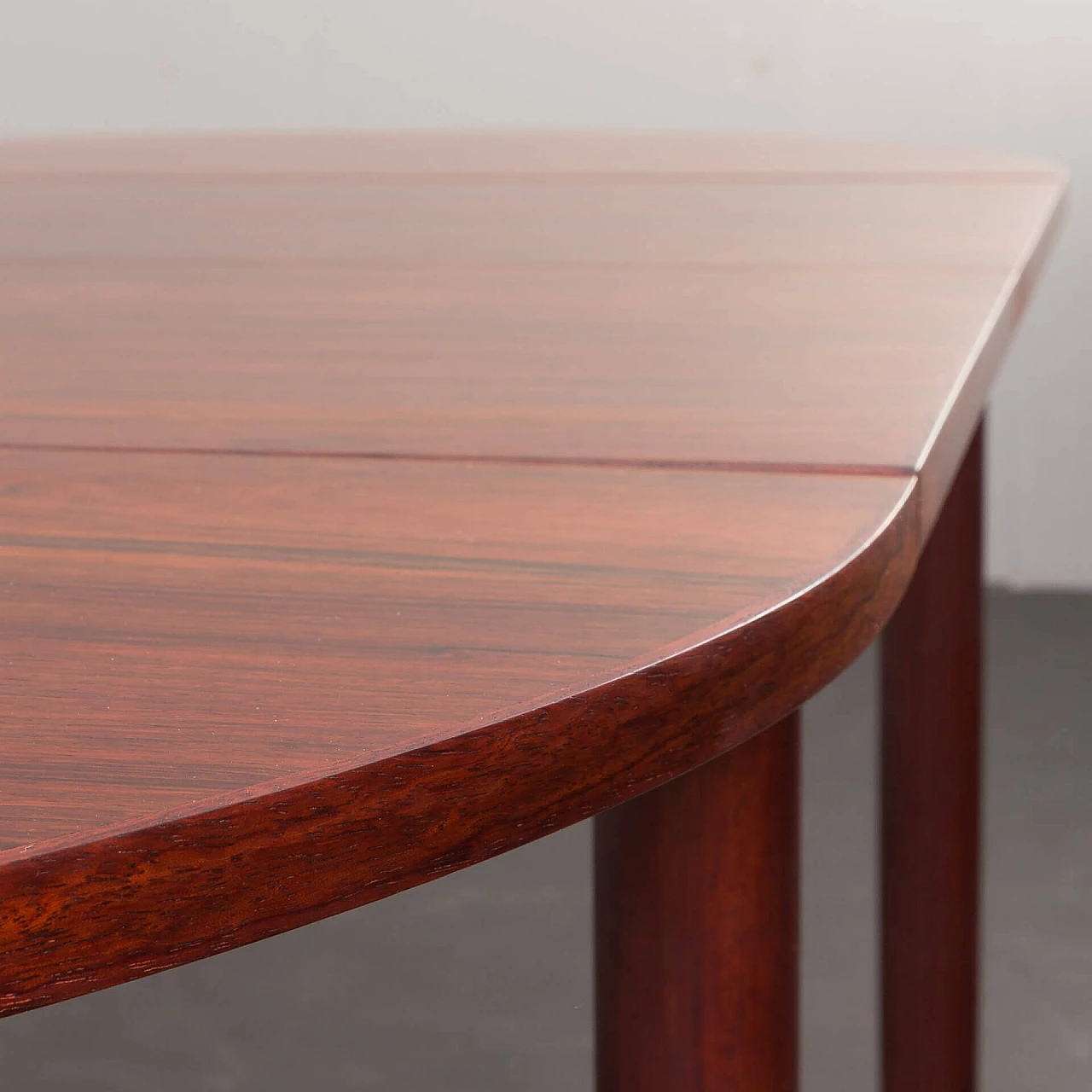 Rosewood dining table with drop-leaf in the style of Arne Vodder, 1960s 7