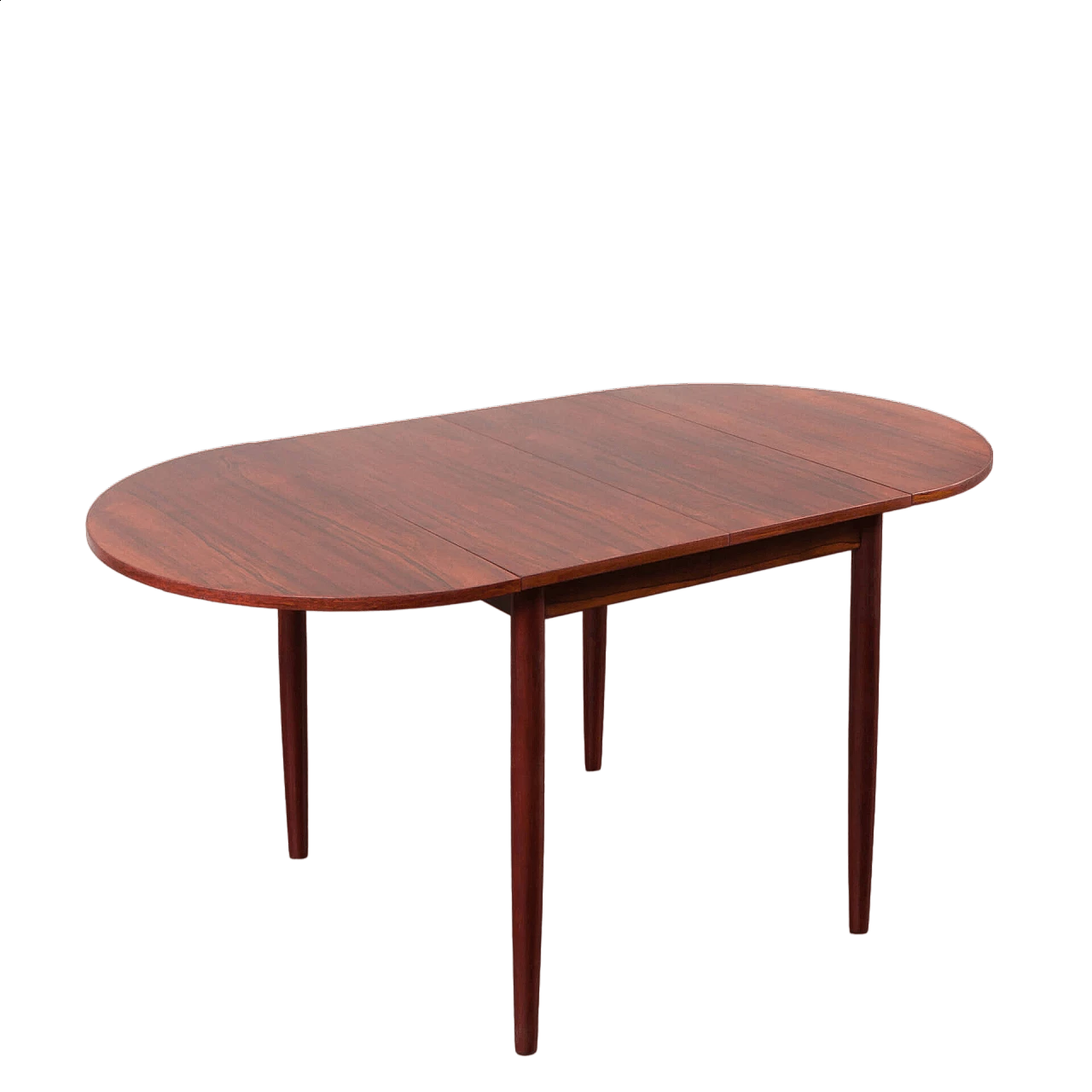 Rosewood dining table with drop-leaf in the style of Arne Vodder, 1960s 13