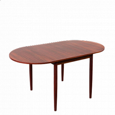 Rosewood dining table with drop-leaf in the style of Arne Vodder, 1960s